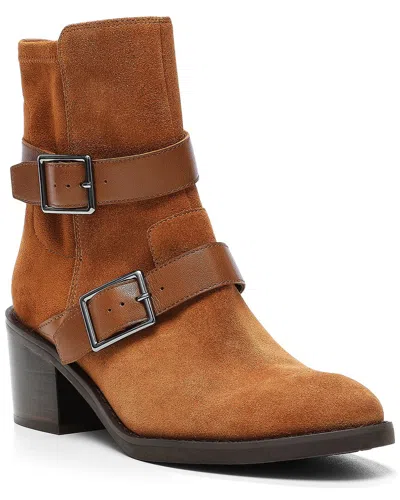 DONALD PLINER DARBY LEATHER & SUEDE BOOTIE
