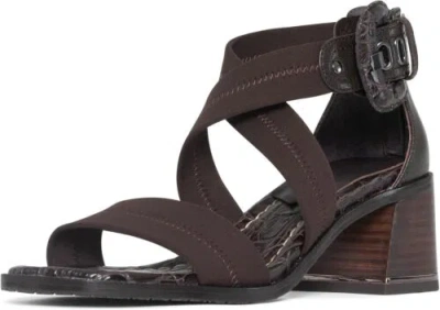 Pre-owned Donald Pliner In Dark Brown - Crepe Elastic
