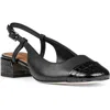 Donald Pliner Davina Slingback Cap Toe Pump In Black