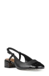 Donald Pliner Davina Slingback Cap Toe Pump In Black