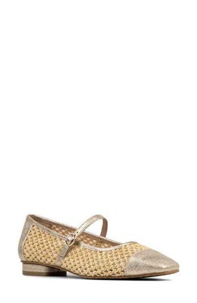 Donald Pliner Ditzy Mary Jane Ballet Flat In Brown