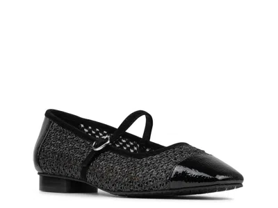 Donald Pliner Ditzy Mary Jane Ballet Flat In Black