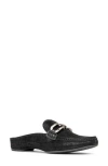 Donald Pliner Donald Pilner Slip-on Suede Mule In Black Metallic