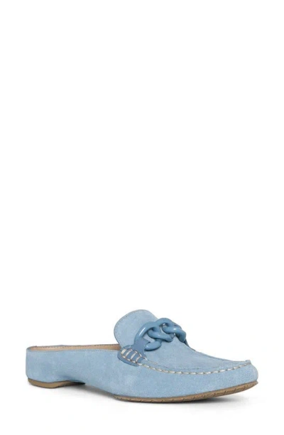 Donald Pliner Donald Pilner Slip-on Suede Mule In Denim