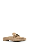 Donald Pliner Donald Pilner Slip-on Suede Mule In Pale Gold
