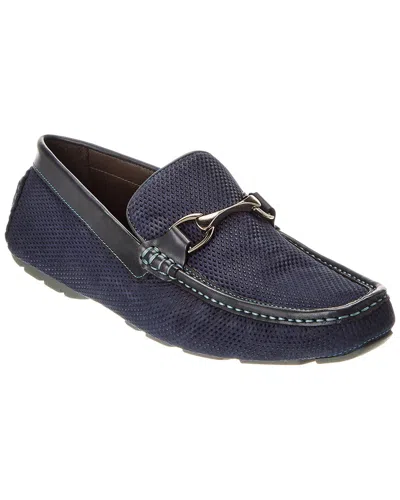 Donald Pliner Dorion Leather Loafer In Blue