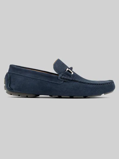 Donald Pliner Drexel Driver Moc Toe Bit Loafers In Blue