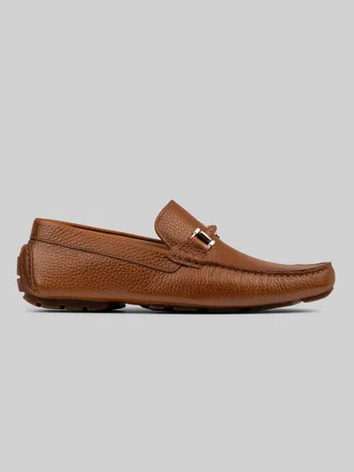 Donald Pliner Drexel Pebble Leather Loafer In Brown