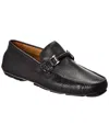 Donald Pliner Drexel Pebble Leather Loafer In Black