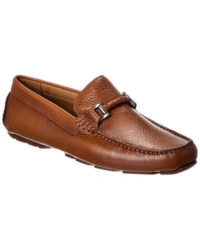 Donald Pliner Drexel Pebble Leather Loafer In Brown