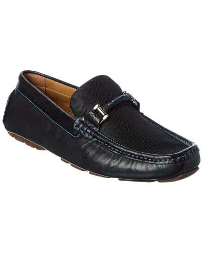 Donald Pliner Drexel01 Leather & Nylon Driver In Black