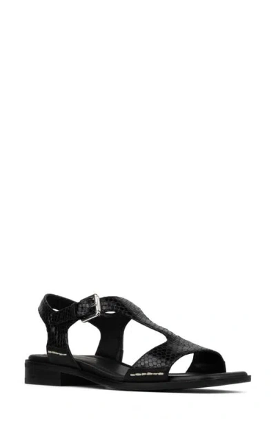 Donald Pliner Dria T-strap Sandal In Black
