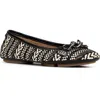 Donald Pliner Raya Leather Ballerina Flat In Black Multi