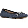 Donald Pliner Driver Ballet Flat In Navy