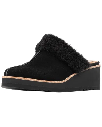 Donald Pliner Elate 02 Suede Mule In Black