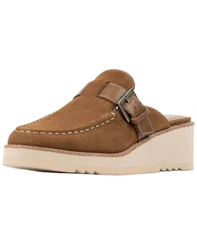 Donald Pliner Elate 02 Suede Mule In Brown