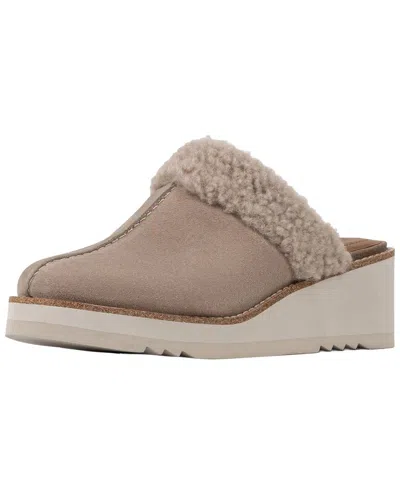 Donald Pliner Elate 02 Suede Mule In Taupe