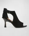 Donald Pliner Era Open Toe Bootie In Black