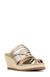 Donald Pliner Espadrille Wedge Sandal In Platinum
