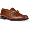 Donald Pliner Leather Loafer In Whiskey