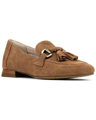 Donald Pliner Fabia Suede Loafer In Gold