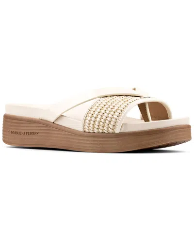 Donald Pliner Farrah Leather Sandal In Almn Almond