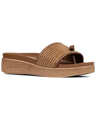 Donald Pliner Farrah Leather Sandal In Brown
