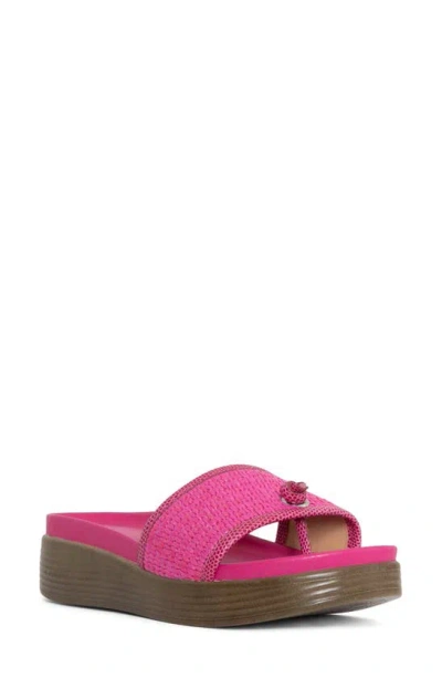 Donald Pliner Farrah Platform Sandal In Magenta