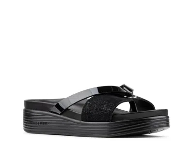 Donald Pliner Farrahst Wedge Sandal In Black