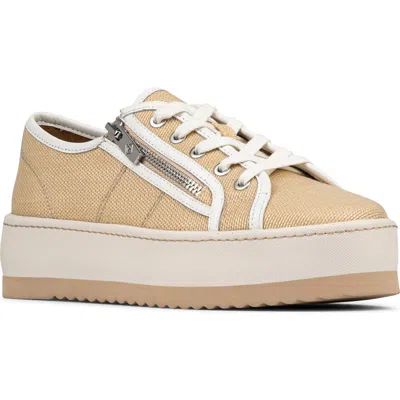 Donald Pliner Fatimah Platform Sneaker In Natural