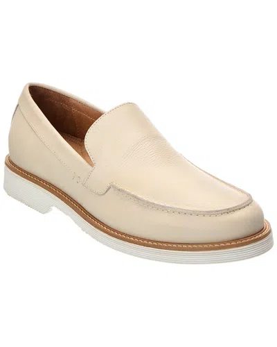 Donald Pliner Fifer Leather Loafer In White