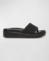 DONALD PLINER FIFI BEADED WEDGE THONG SANDALS