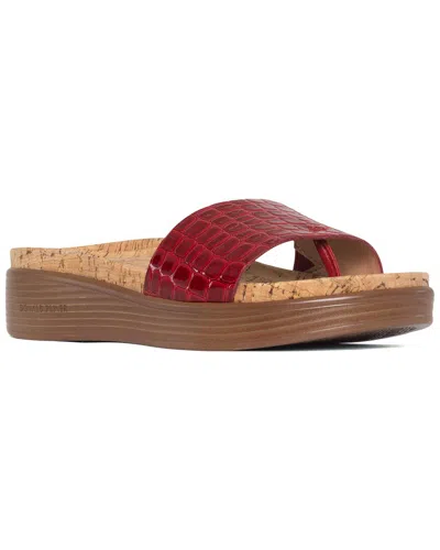 Donald Pliner Fiji Leather Sandal In Tomato/ Tomato