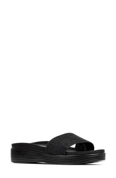 Donald Pliner Fiji Wedge Sandal In Black