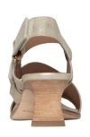 Donald Pliner Fisherman Kitten Heel Sandal In Platino