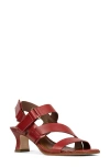 Donald Pliner Fisherman Kitten Heel Sandal In Tomato