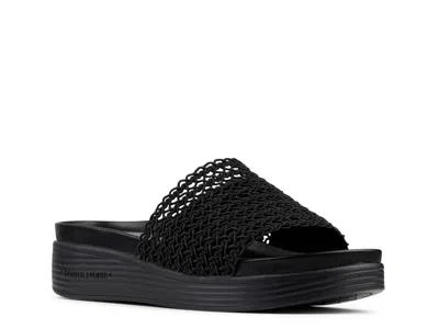 Donald Pliner Frou Platform Wedge Sandal In Black
