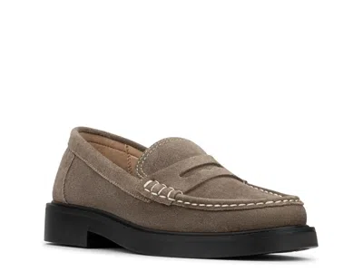 Donald Pliner Gaspar Penny Loafer In Gray