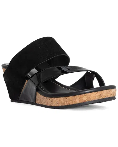 Donald Pliner Gayle Leather Sandal In Black