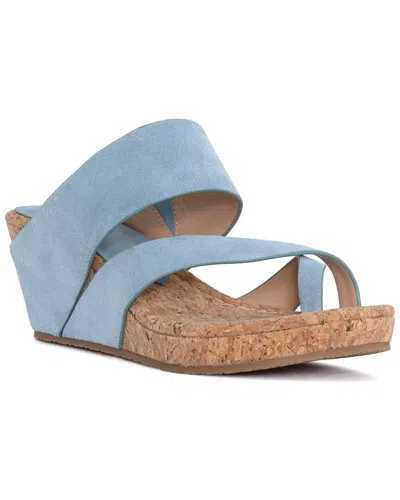 Donald Pliner Gayle Suede Sandal In Denim