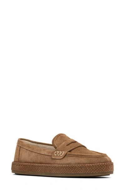Donald Pliner Genova Platform Loafer In Brown
