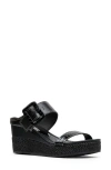 Donald Pliner Gizelle Platform Wedge Sandal In Black