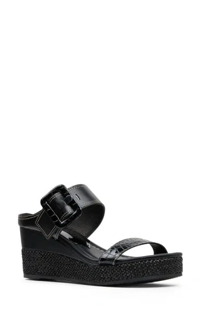 Donald Pliner Gizelle Platform Wedge Sandal In Black