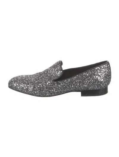 Pre-owned Donald Pliner Glitter Glitter Accents Loafers