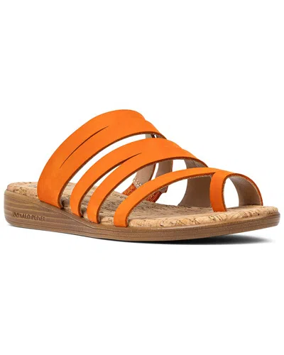 Donald Pliner Grinda Leather Sandal In Orange