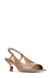 Donald Pliner Grinn Peep Toe Slingback Sandal In Nude