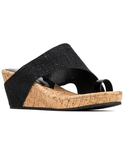 Donald Pliner Gyer Leather Sandal In Black