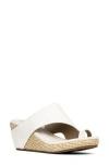 Donald Pliner Gyer Leather Wedge Sandal In Foam