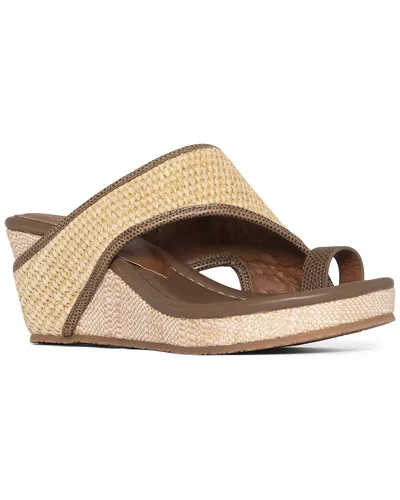 Donald Pliner Gyer Raffia Sandal In Biscotti Raffia