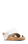 Donald Pliner Gyer Wedge Sandal In White